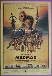 C615 MAD MAX BEYOND THUNDERDOME Argentinean movie poster '85 Gibson