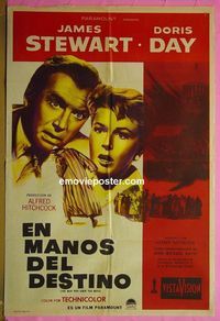 C620 MAN WHO KNEW TOO MUCH Argentinean movie poster '56 Stewart