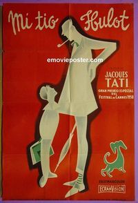 C630 MR HULOT'S HOLIDAY Argentinean movie poster '53 Jacques Tati