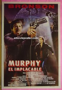 C633 MURPHY'S LAW Argentinean movie poster '86 Charles Bronson