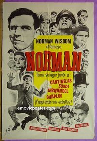 C639 NORMAN Argentinean movie poster '70 Norman Wisdom, English TV