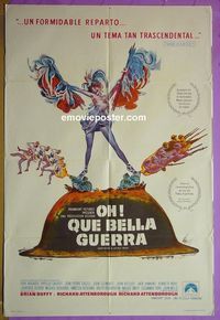 C642 OH WHAT A LOVELY WAR Argentinean movie poster '69 WWI comedy!