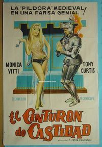 C645 ON MY WAY TO THE CRUSADES Argentinean movie poster '69 Curtis