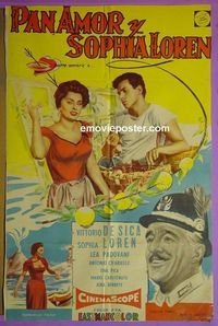 C676 SCANDAL IN SORRENTO Argentinean movie poster '56 Loren, De Sica