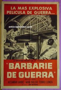 C692 SIGNAL OVER THE CITY Argentinean movie poster '60 Yugoslavian WW2!