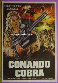 C705 STRIKE COMMANDO Argentinean movie poster '87 Christopher Connelly