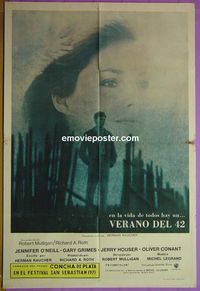 C707 SUMMER OF '42 Argentinean movie poster '71 Jennifer O'Neill
