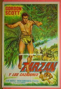 C712 TARZAN'S FIGHT FOR LIFE Argentinean movie poster R60s Scott