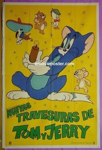 C722 TOM & JERRY Argentinean movie poster c70s cartoons!