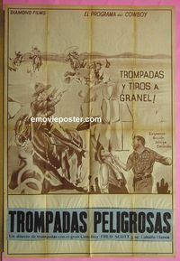 C725 TROMPADAS PELIGROSAS Argentinean movie poster '40s Fred Scott