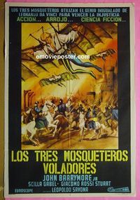 C735 WEAPONS OF WAR Argentinean movie poster '63 John Barrymore Jr