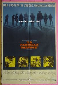C738 WILD BUNCH Argentinean movie poster '69 Sam Peckinpah, Holden