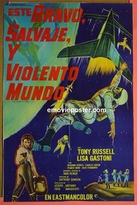 C741 WILD, WILD, WILD PLANET Argentinean movie poster '65 Russell