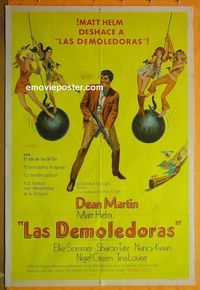 C746 WRECKING CREW Argentinean movie poster '69 Dean Martin