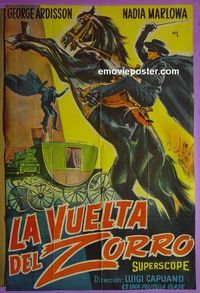 C753 ZORRO IN THE COURT OF SPAIN Argentinean movie poster '62