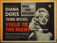 C047 BLONDE SINNER British quad movie poster '56 bad girl Diana Dors!