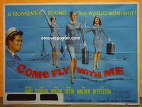 C055 COME FLY WITH ME British quad movie poster '63 Hart, O'Brian