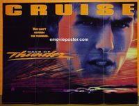 C056 DAYS OF THUNDER DS British quad movie poster '90 Tom Cruise
