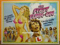 C066 FIRST TURN-ON British quad movie poster '83 sex on the beach!