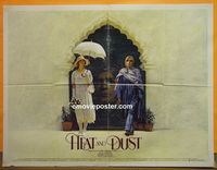 C074 HEAT & DUST British quad movie poster '83 Julie Christie
