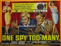 C099 ONE SPY TOO MANY British quad movie poster '66 Man from UNCLE