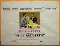 C105 PRODUCERS British quad movie poster '67 Mel Brooks, Mostel