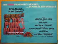 C108 REVENGE OF THE PINK PANTHER British quad movie poster '78 Sellers