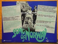 C118 SONG OF NORWAY British quad movie poster '70 Florence Henderson