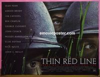 C125 THIN RED LINE British quad movie poster '98 Penn, Brody