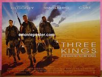 C126 THREE KINGS British quad movie poster '99 Clooney, Wahlberg