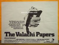 C132 VALACHI PAPERS British quad movie poster '72 Charles Bronson