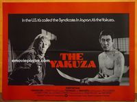C133 YAKUZA British quad movie poster '75 Robert Mitchum, Schrader