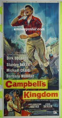 C017 CAMPBELL'S KINGDOM English three-sheet movie poster '57 Dirk Bogarde