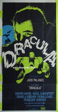 C021 DRACULA English three-sheet movie poster '73 really cool image!
