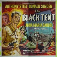 C008 BLACK TENT English six-sheet movie poster '57 Sheik's daughter!