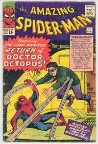 E001 AMAZING SPIDER-MAN comic book #11 Steve Ditko