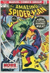 E110 AMAZING SPIDER-MAN comic book #120 Incredible Hulk, John Romita
