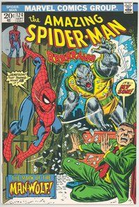 E114 AMAZING SPIDER-MAN comic book #124 John Romita