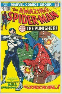 E119 AMAZING SPIDER-MAN comic book #129 1st Punisher, Gil Kane
