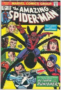 E125 AMAZING SPIDER-MAN comic book #135 Punisher, John Romita