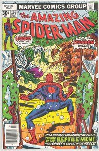 E156 AMAZING SPIDER-MAN comic book #166 John Romita