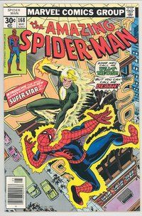 E158 AMAZING SPIDER-MAN comic book #168 Ed Hannigan
