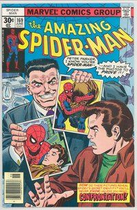 E159 AMAZING SPIDER-MAN comic book #169 Al Milgrom