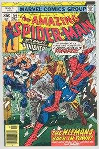 E164 AMAZING SPIDER-MAN comic book #174 Punisher, Ross Andru
