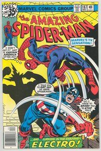 E177 AMAZING SPIDER-MAN comic book #187 Keith Pollard