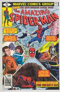 E185 AMAZING SPIDER-MAN comic book #195 Al Milgrom
