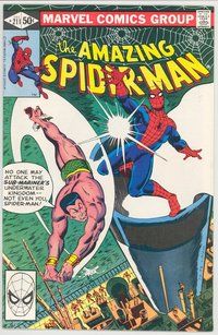 E201 AMAZING SPIDER-MAN comic book #211 John Romita Jr
