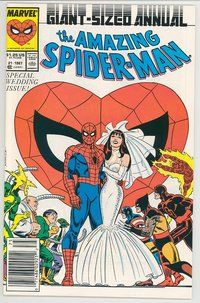E351 AMAZING SPIDER-MAN ANNUAL comic book #21 John Romita
