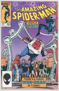 E253 AMAZING SPIDER-MAN comic book #263 Ron Frenz