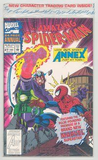 E354 AMAZING SPIDER-MAN ANNUAL comic book #27 Tom Lyle